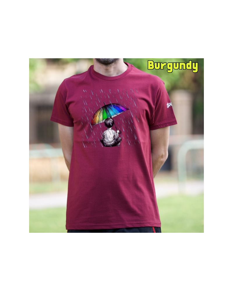 Camiseta Hombre Manga Corta - Bajo La Lluvia