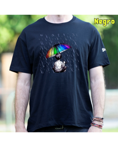 Camiseta Hombre Manga Corta - BAJO LA LLUVIA