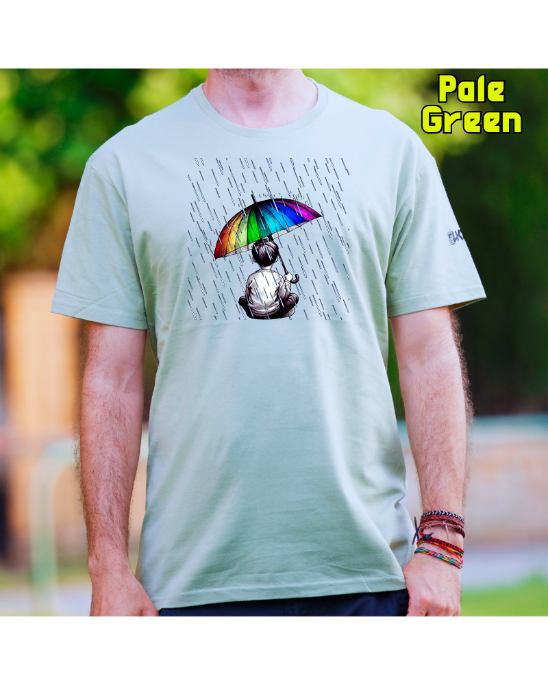 Camiseta Hombre Manga Corta - Bajo La Lluvia