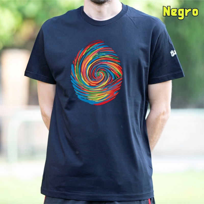 Camiseta Hombre Manga Corta - Huella Dactilar