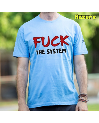 Camiseta Hombre Manga Corta - FUCK THE SYSTEM