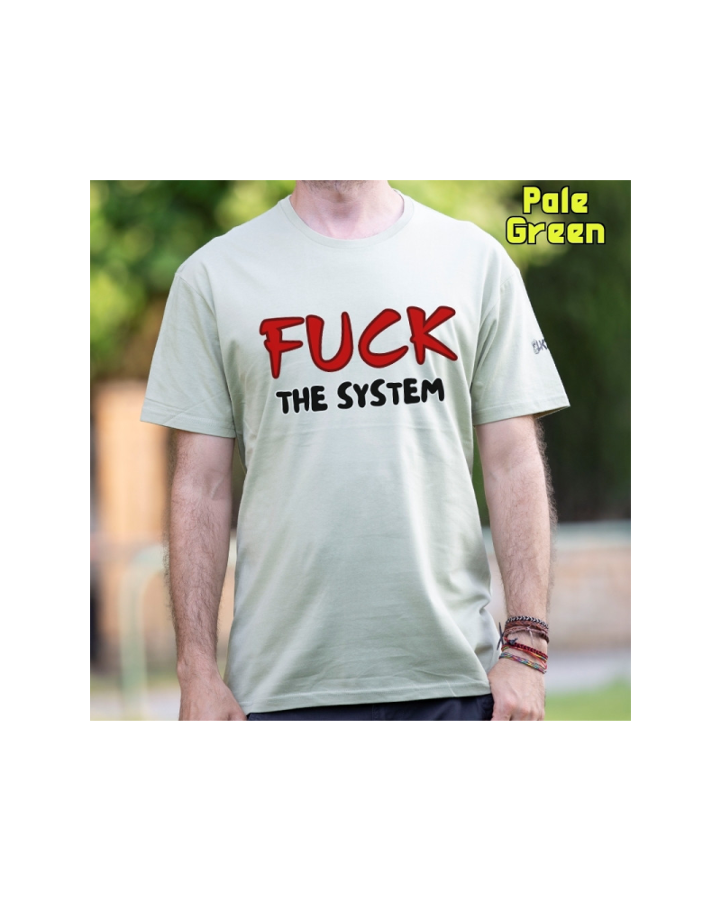 Camiseta Hombre Manga Corta - Fuck The System