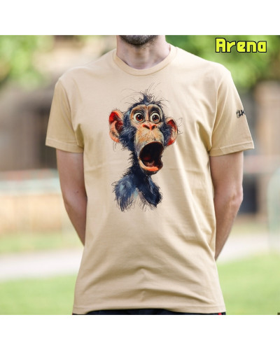 Camiseta Hombre Manga Corta - CHIMPANCE