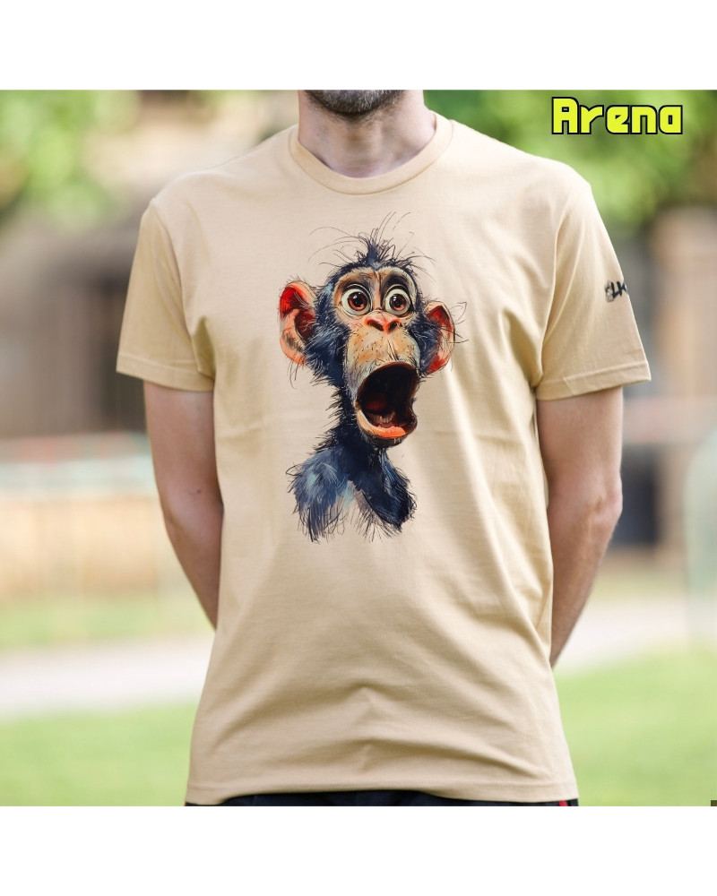 Camiseta Hombre Manga Corta - Chimpance