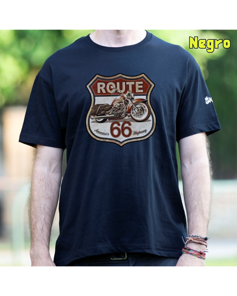 Camiseta Hombre Manga Corta - Route 66