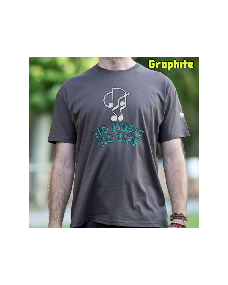 No Music No Life -Camiseta Hombre Manga Corta