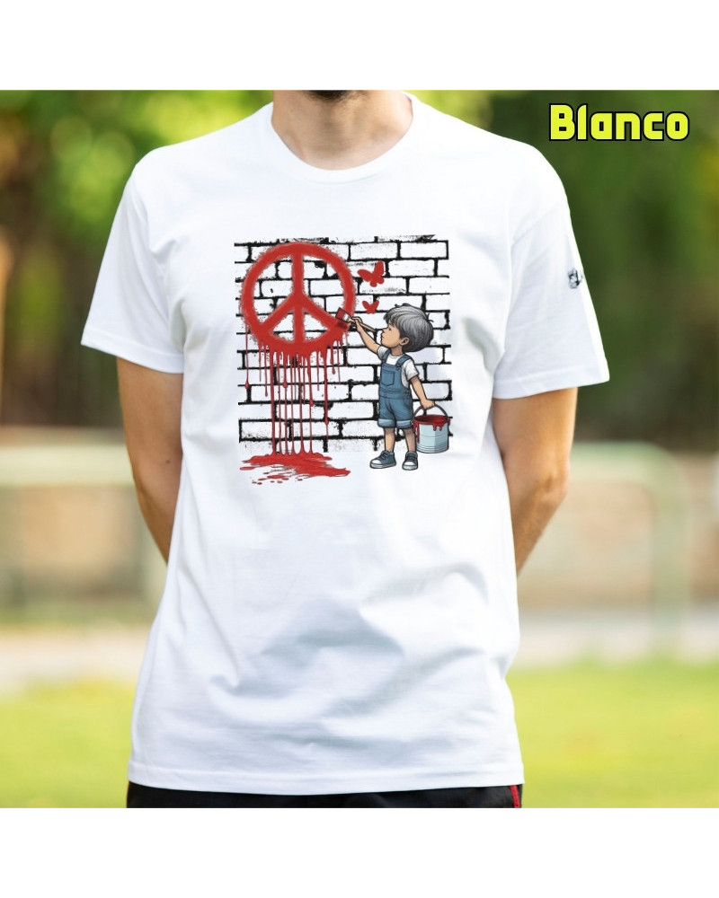 Camiseta Hombre Manga Corta - Peace