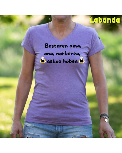 Emakumeen Kamiseta -  Besteren Ama Ona Norberea
