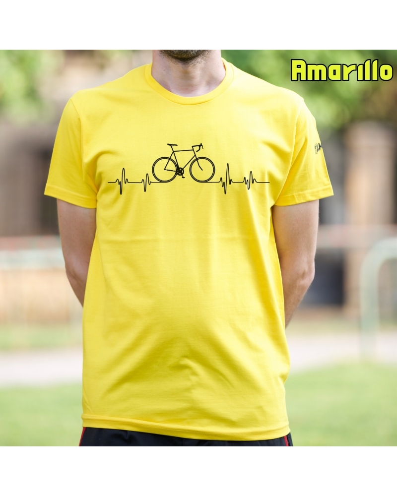 Camiseta Hombre Manga Corta - Bici Latido