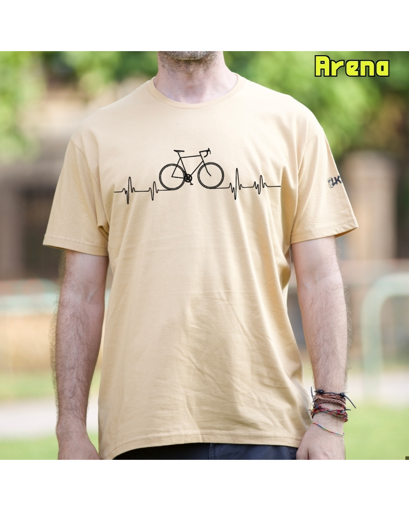 Camiseta Hombre Manga Corta - Bici Latido