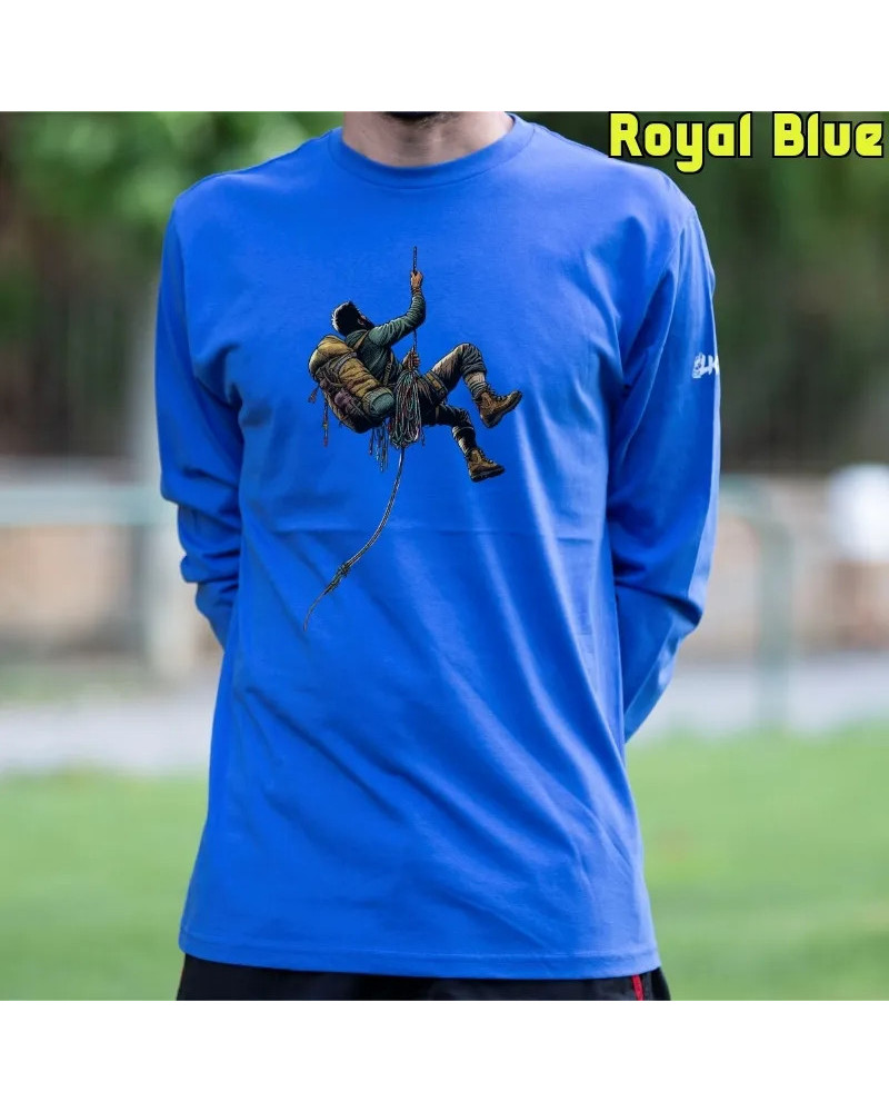Camiseta Hombre Manga Larga - Rapelando