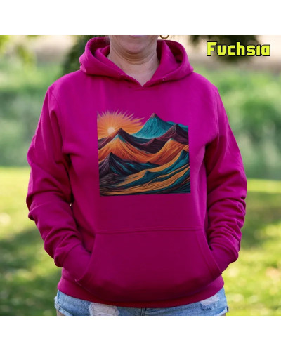 Montaña 7 Colores - Sudadera Mujer Con Capucha