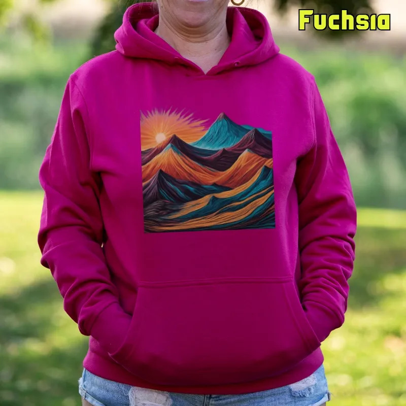 Montaña 7 Colores - Sudadera Mujer Con Capucha