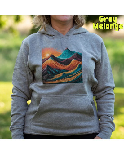 Sudadera mujer con capucha MONTAÃA 8 COLORES  La Kamiseta K Buskas