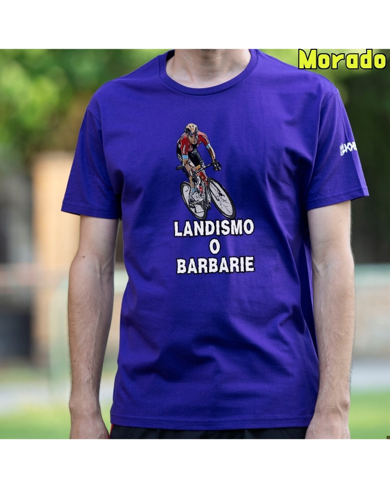 Camiseta Hombre Manga Corta - LANDISMO O BARBARIE