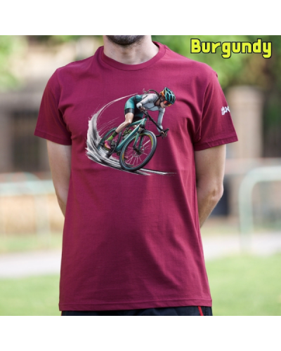 Camiseta Hombre Manga Corta - Cyclist Rainbow
