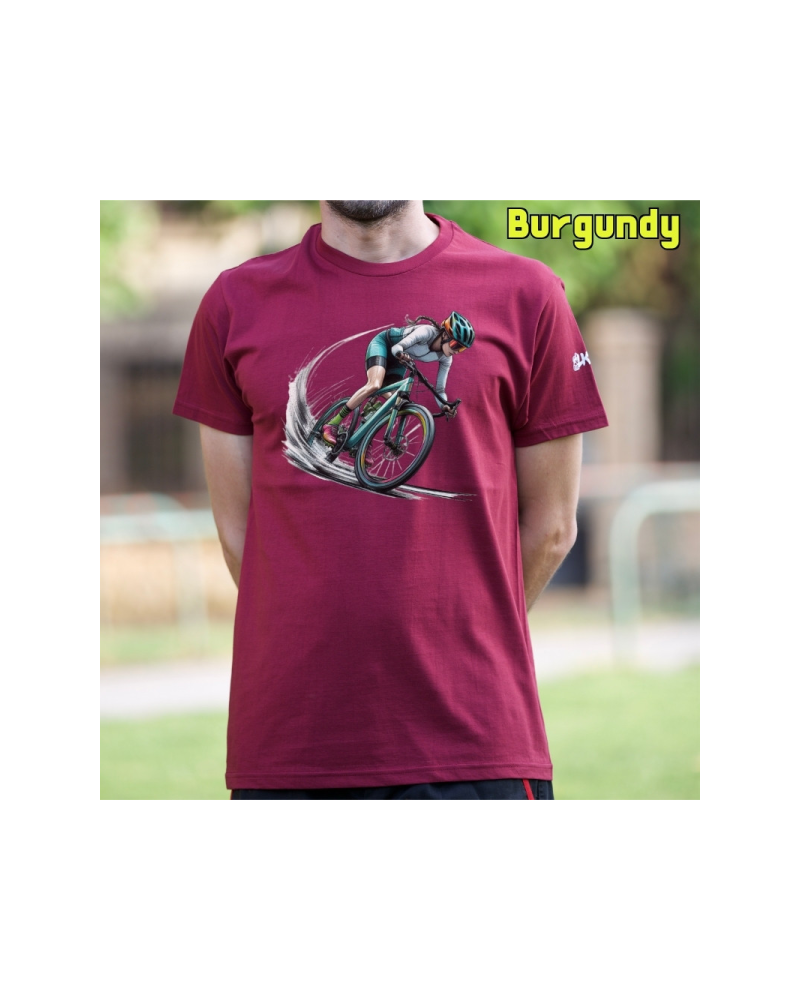 Camiseta Hombre Manga Corta - Cyclist Rainbow