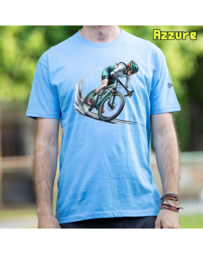 Camiseta Hombre Manga Corta - Cyclist Rainbow