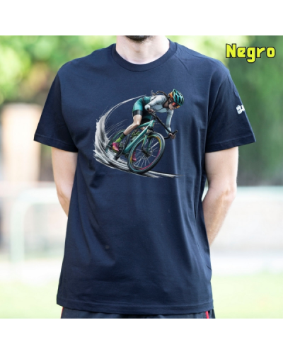 Camiseta Hombre Manga Corta - Cyclist Rainbow