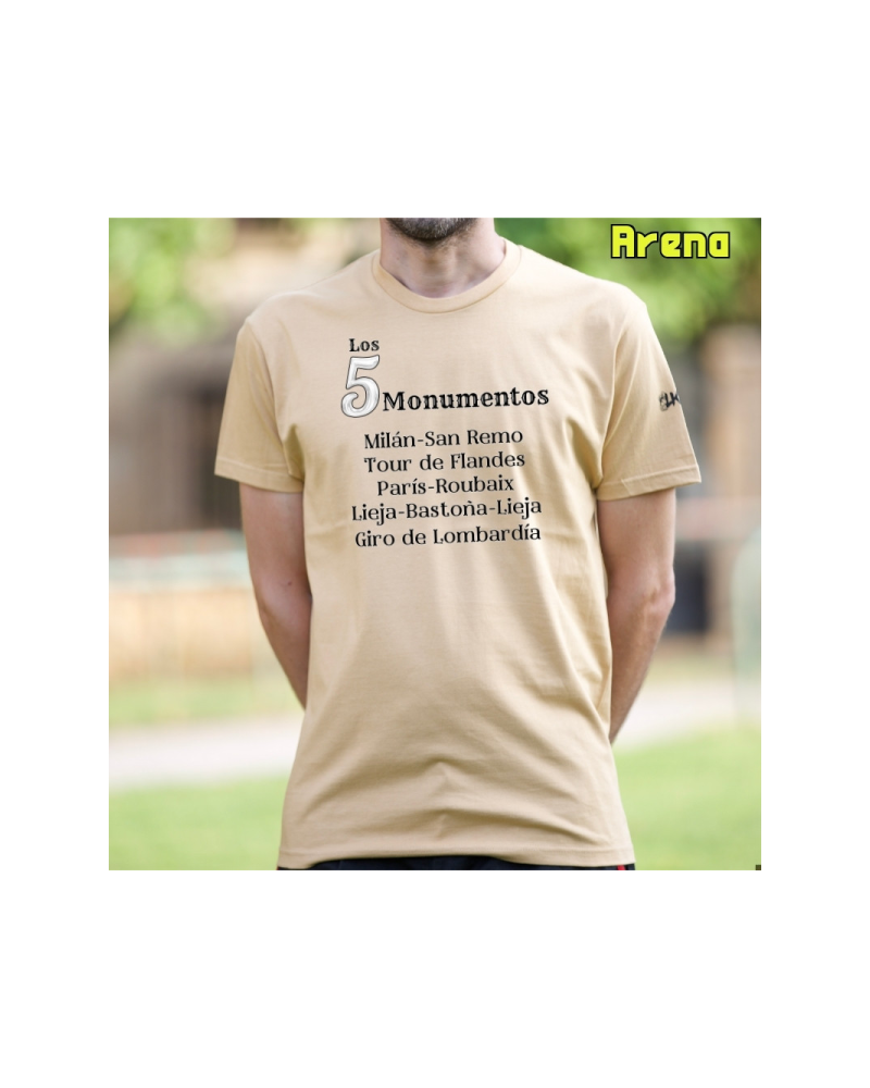 Camiseta Hombre Manga Corta - 5 Monumentos
