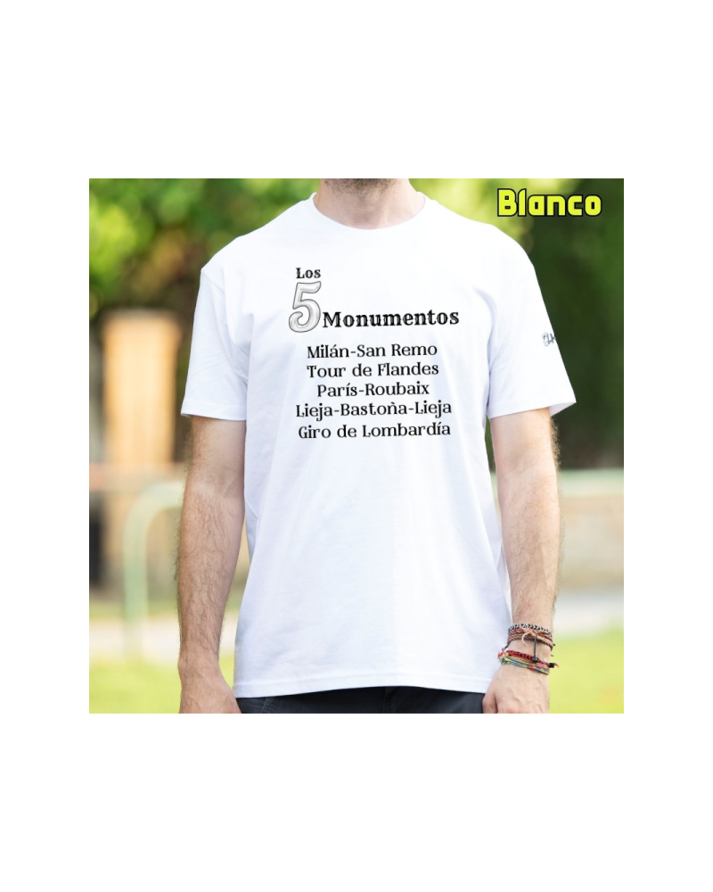 Camiseta Hombre Manga Corta - 5 Monumentos