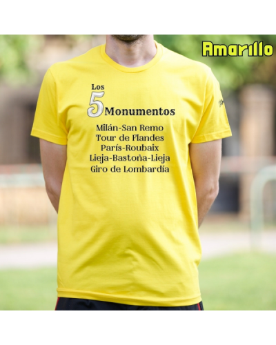 Camiseta Hombre Manga Corta - 5 Monumentos