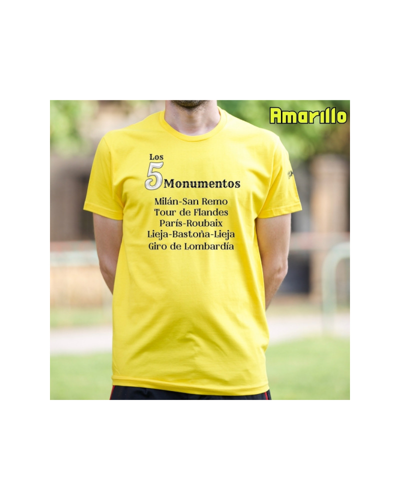 Camiseta Hombre Manga Corta - 5 Monumentos