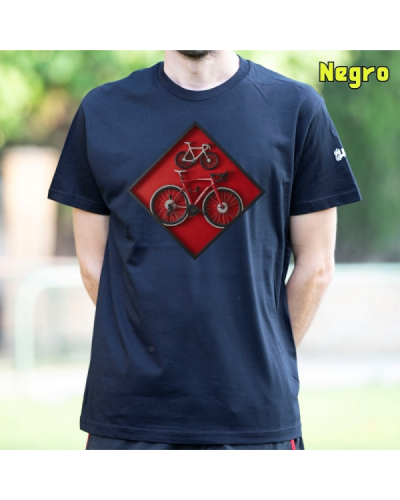 Camiseta Hombre Manga Corta - Cuadro Ciclista