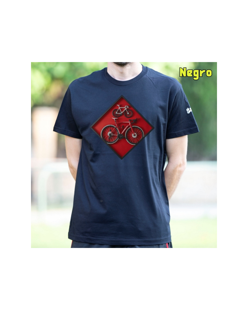 Camiseta Hombre Manga Corta - Cuadro Ciclista