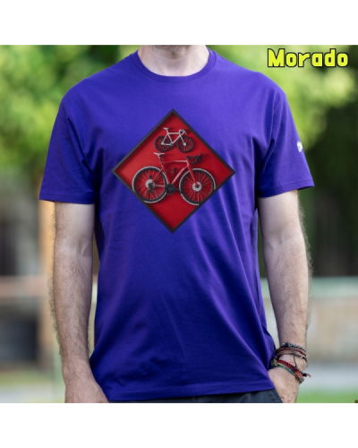 Camiseta Hombre Manga Corta - Cuadro Ciclista