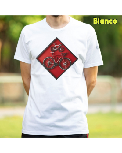 Camiseta Hombre Manga Corta - Cuadro Ciclista