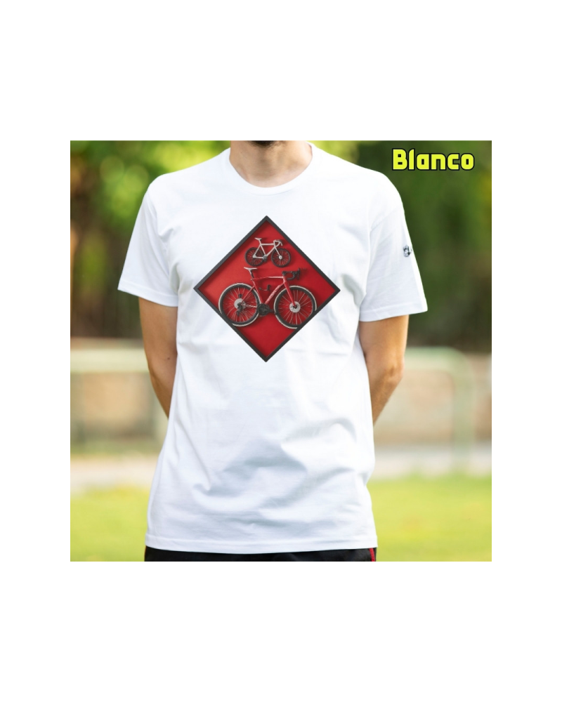 Camiseta Hombre Manga Corta - Cuadro Ciclista