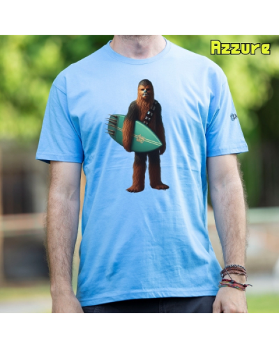 Camiseta Hombre Manga Corta - Chewbacca Surfero