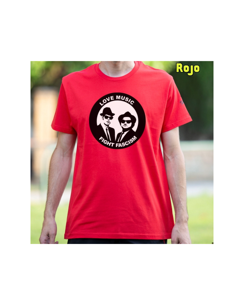 Camiseta Hombre Manga Corta - Blues Brothers Antifa