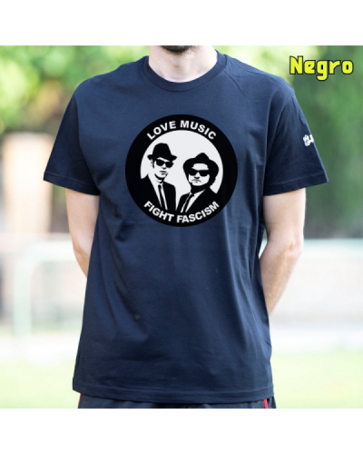 Camiseta Hombre Manga Corta - Blues Brothers Antifa