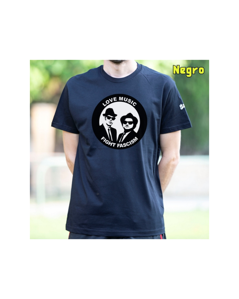 Camiseta Hombre Manga Corta - Blues Brothers Antifa