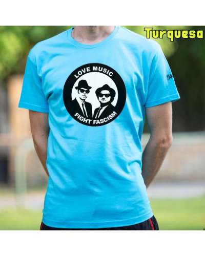 Camiseta Hombre Manga Corta - Blues Brothers Antifa