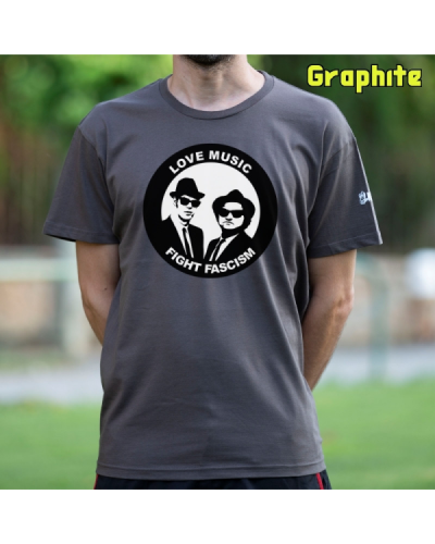 Camiseta Hombre Manga Corta - Blues Brothers Antifa