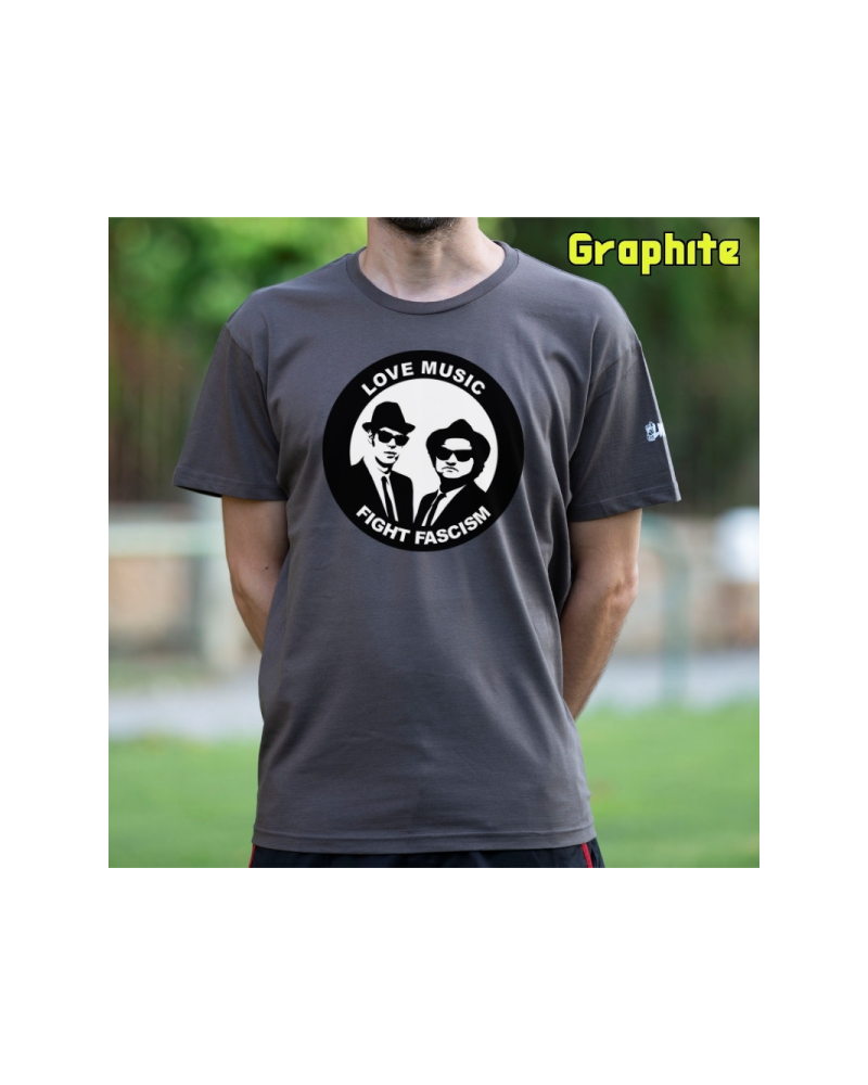 Camiseta Hombre Manga Corta - Blues Brothers Antifa