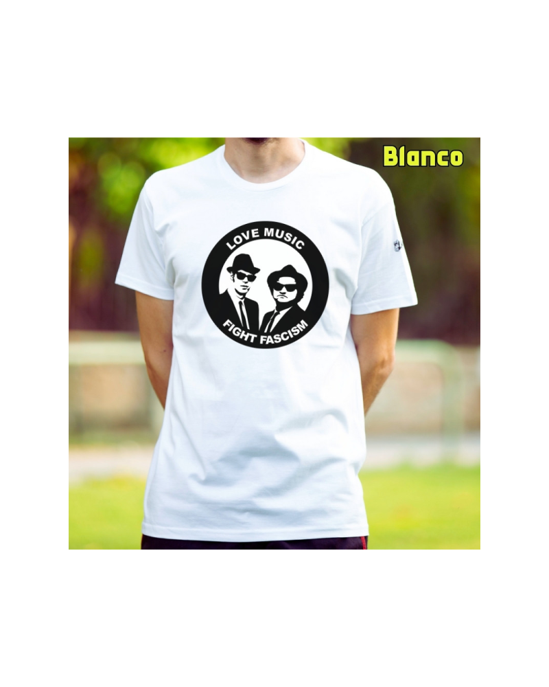 Camiseta Hombre Manga Corta - Blues Brothers Antifa
