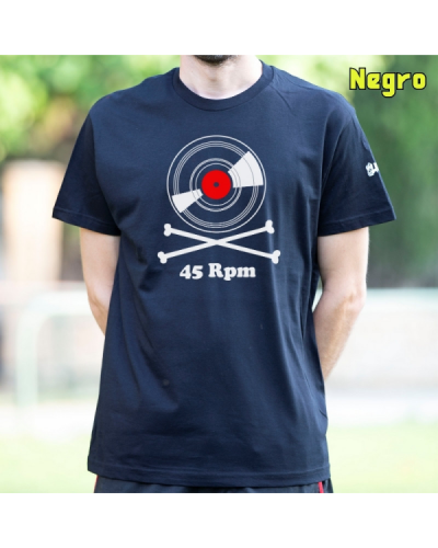Camiseta Hombre Manga Corta - Vinilo 45 Rpm