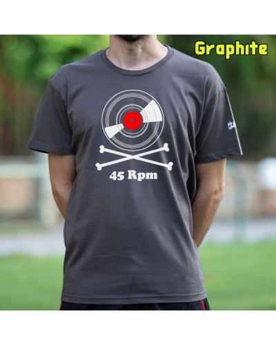 Camiseta Hombre Manga Corta - Vinilo 45 Rpm