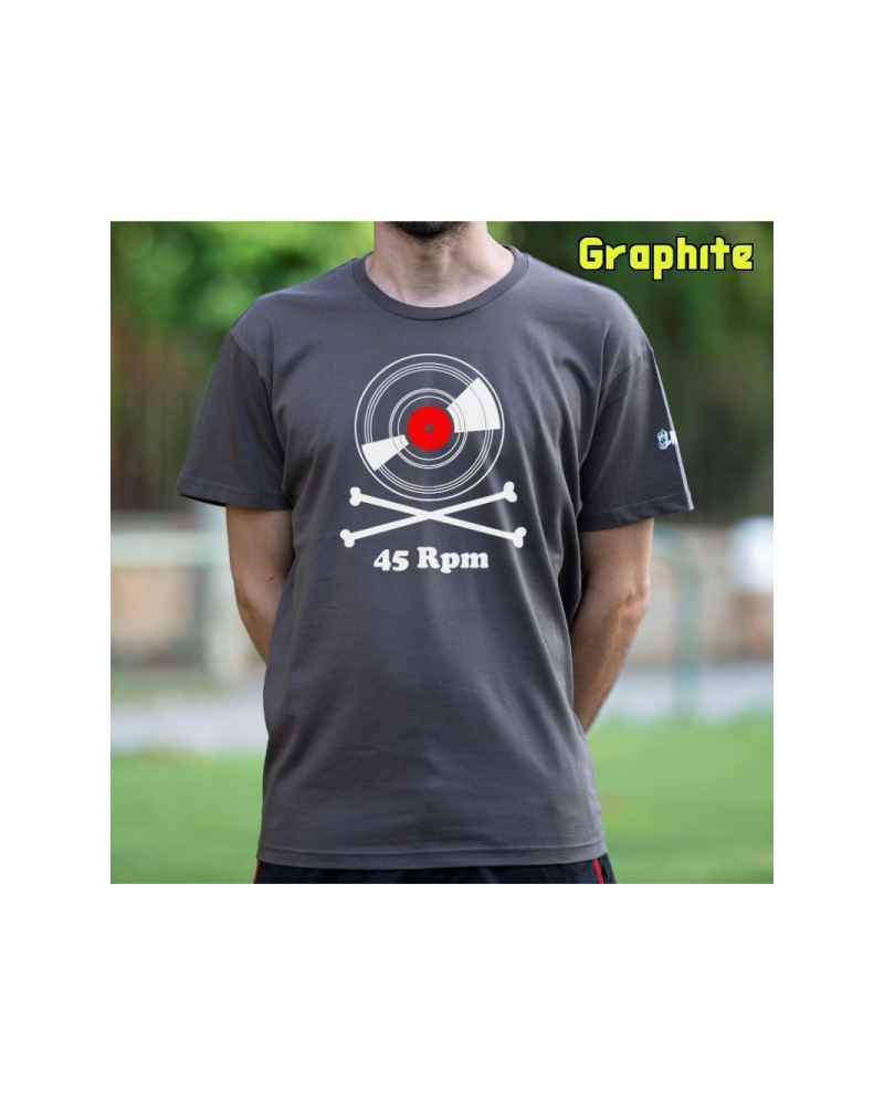 Camiseta Hombre Manga Corta - Vinilo 45 Rpm