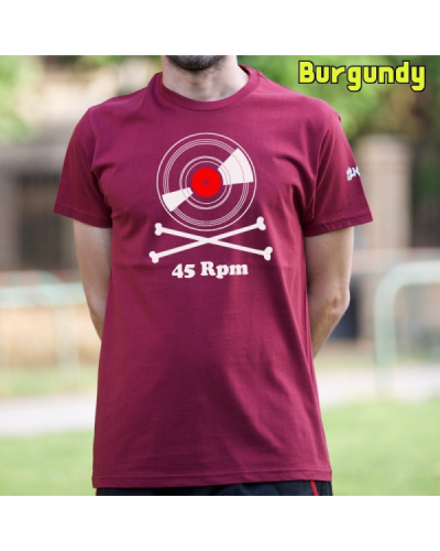 Camiseta Hombre Manga Corta - Vinilo 45 Rpm