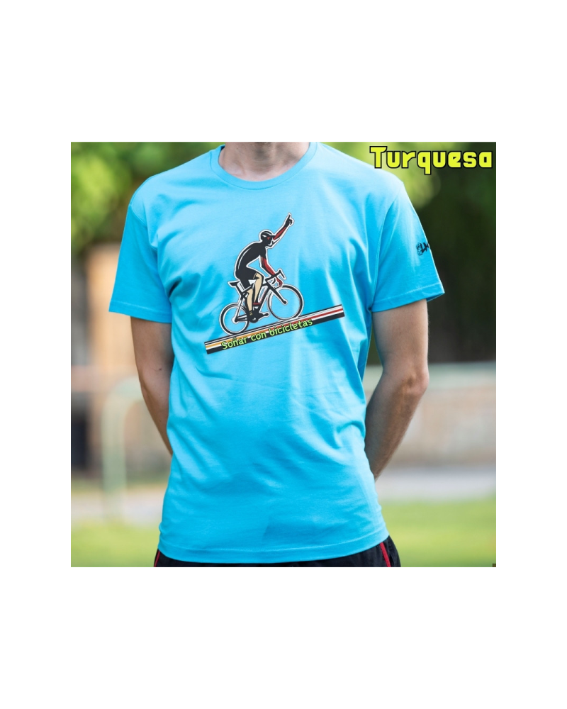 Camiseta Hombre Manga Corta - Soñar Con Bicicletas