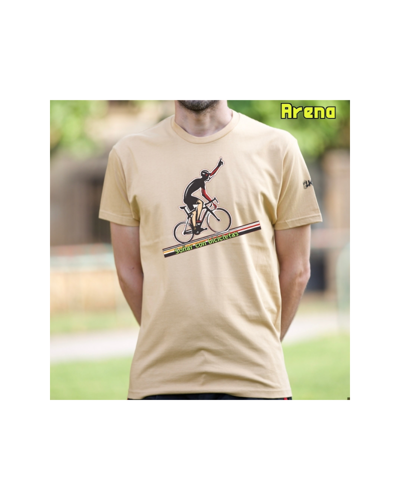 Camiseta Hombre Manga Corta - Soñar Con Bicicletas