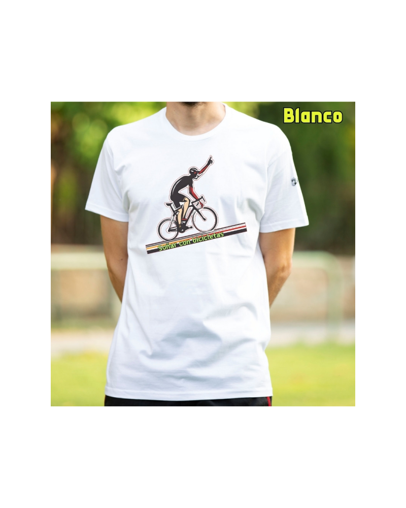 Camiseta Hombre Manga Corta - Soñar Con Bicicletas