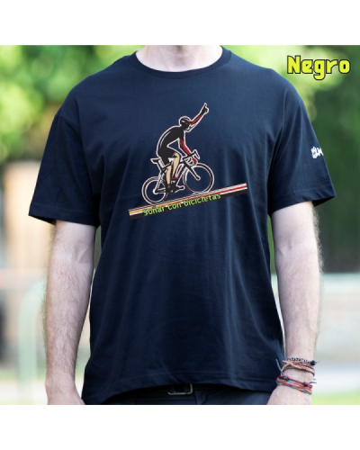 Camiseta Hombre Manga Corta - Soñar Con Bicicletas