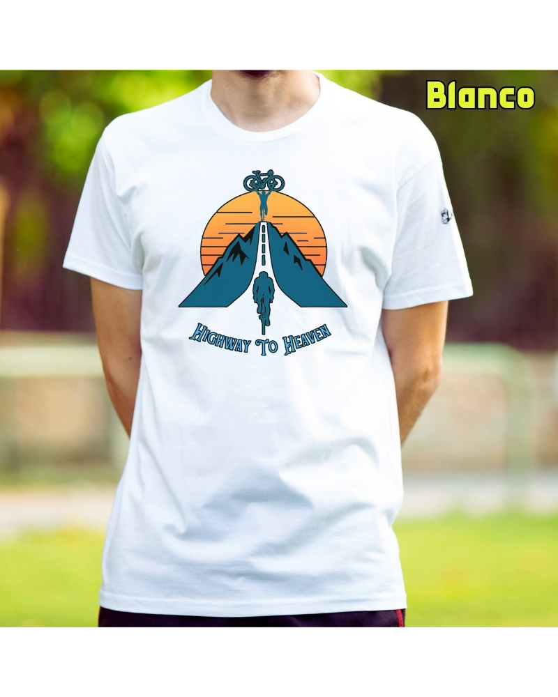 Camiseta Hombre Manga Corta - Higway To Heaven