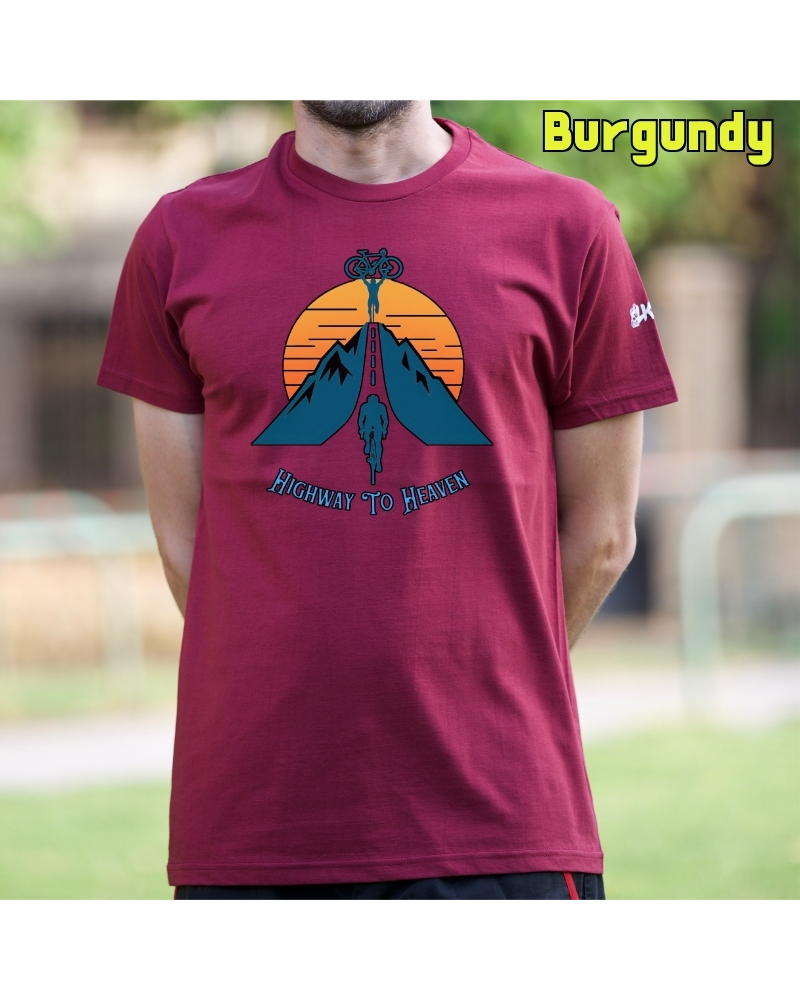 Camiseta Hombre Manga Corta - Higway To Heaven